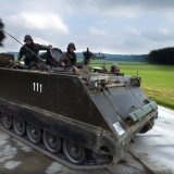 C'est un char M113 comme celui-ci qui a terminé sa course dans le canal de Fully